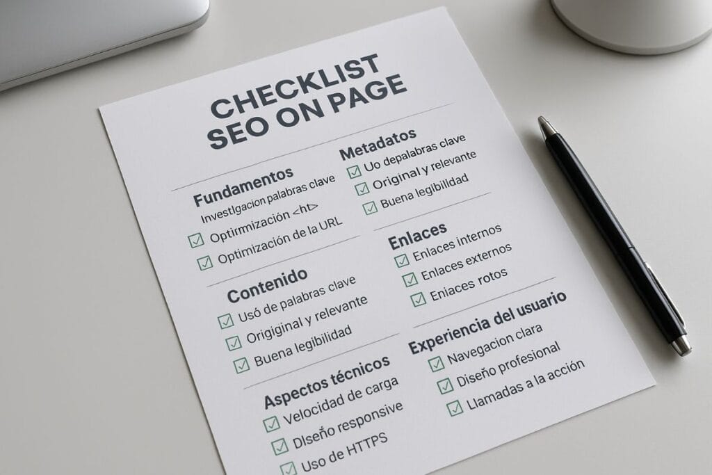 Checklist SEO On-Page