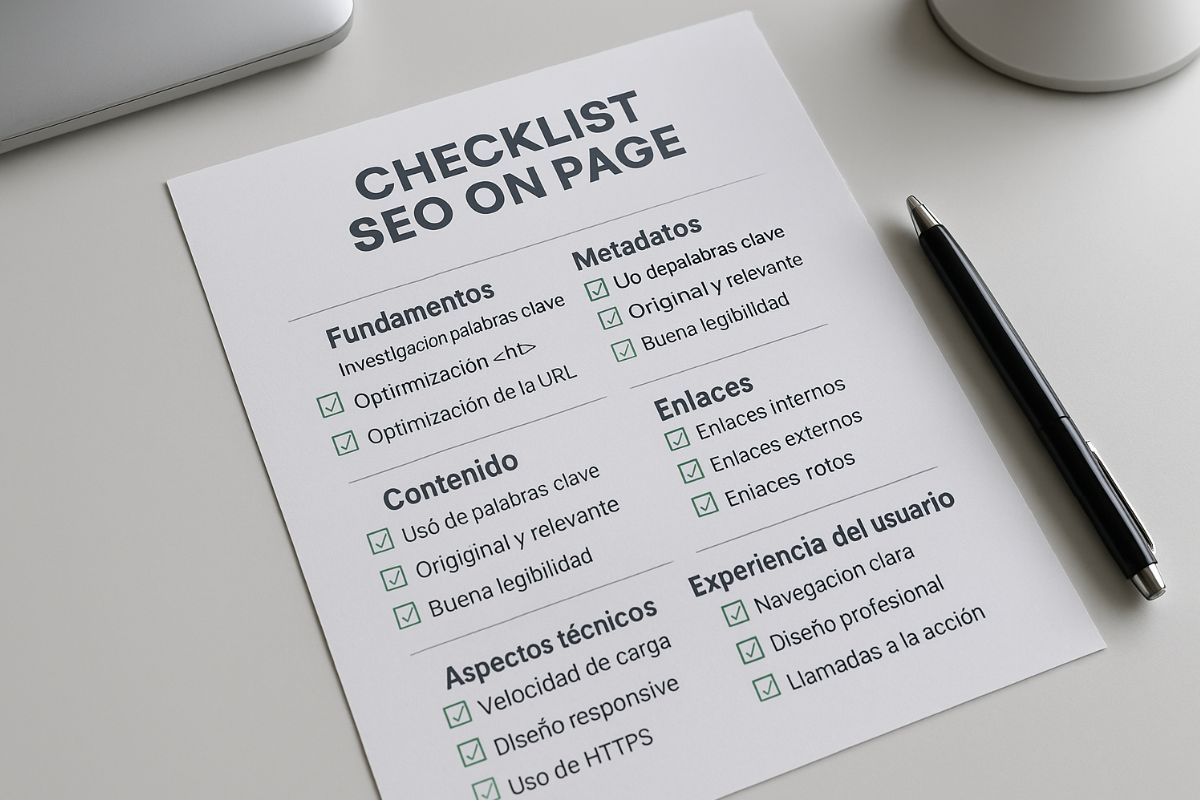 Checklist SEO On-Page