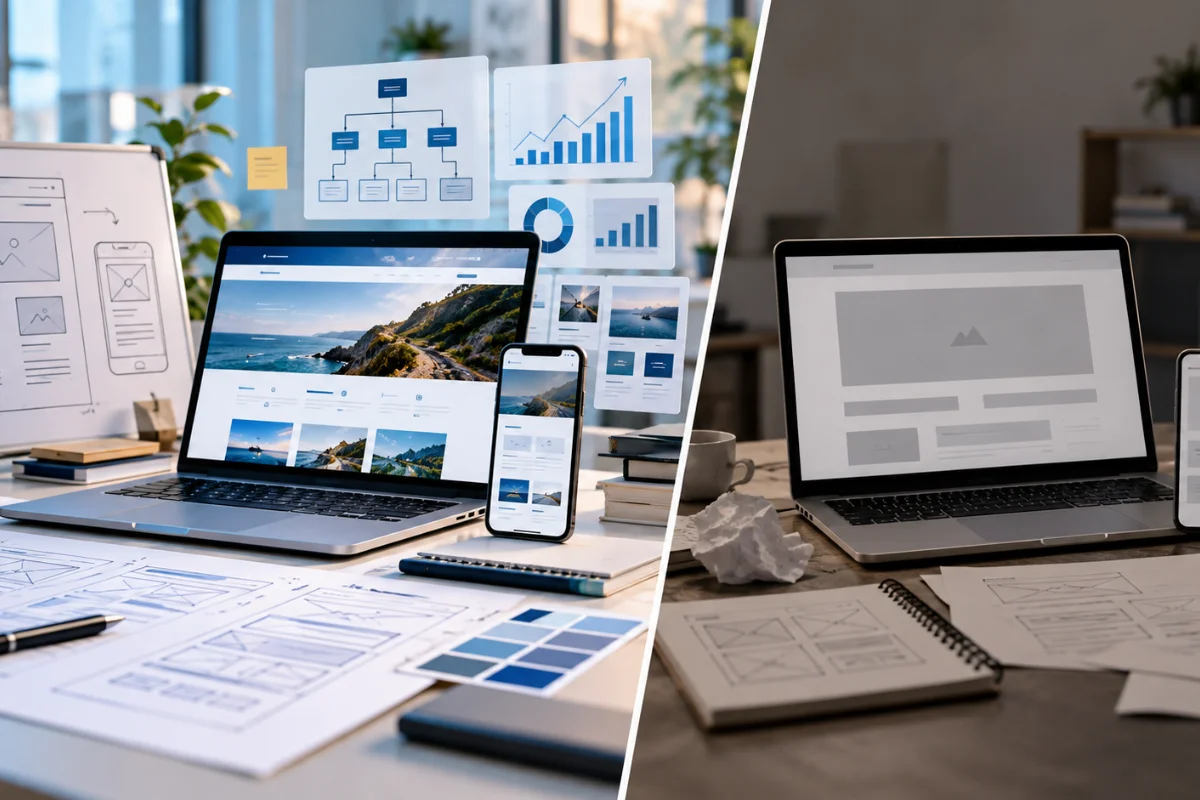 diseño web WordPress vs web genérica